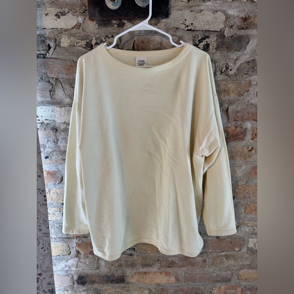 Men’s Cream Long Sleeve Shirt